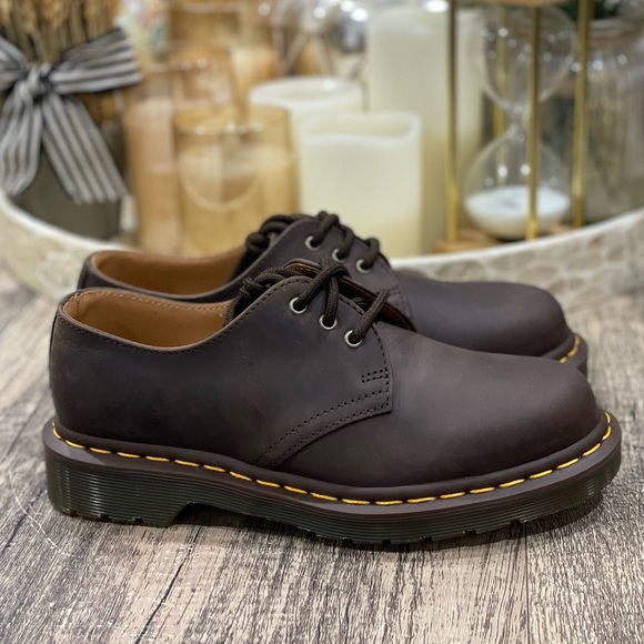 Dr. Martens 1461 Oxford Brown Leather Gaucho - Picture 3 of 11